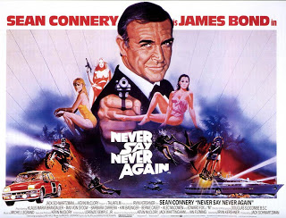 50 ans de James Bond en 24 affiches james bond 13 jamais plus jamais james-bond-13-jamais-plus-jamais