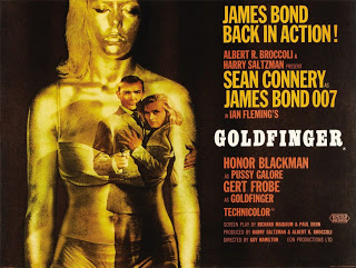 50 ans de James Bond en 24 affiches james bond 3 golfinger james-bond-3-golfinger