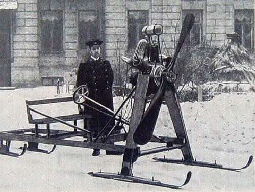 Motoneiges soviétiques insolites snowmobile sikorsky snowmobile-sikorsky