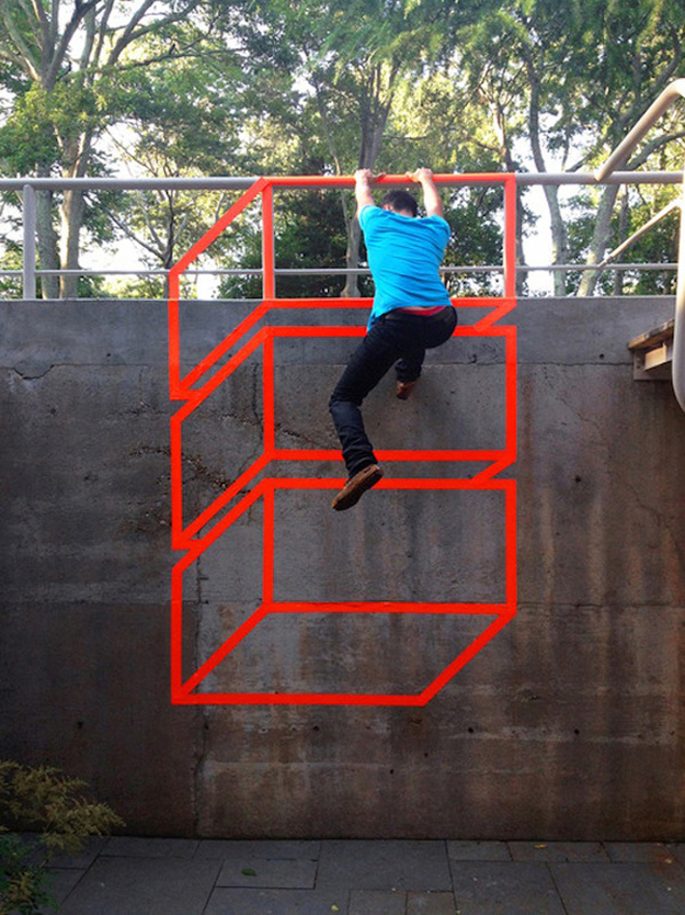 Le street art en illusion d'optique de Aakash Nihalani illusion optique street art aakash nihalani 4 Illusions d'optique-street-art-aakash-nihalani-4