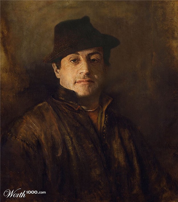 Des stars dans des classiques de la peinture célébrités classique peinture Sylvester Stallone célébrités-classique-peinture-Sylvester-Stallone
