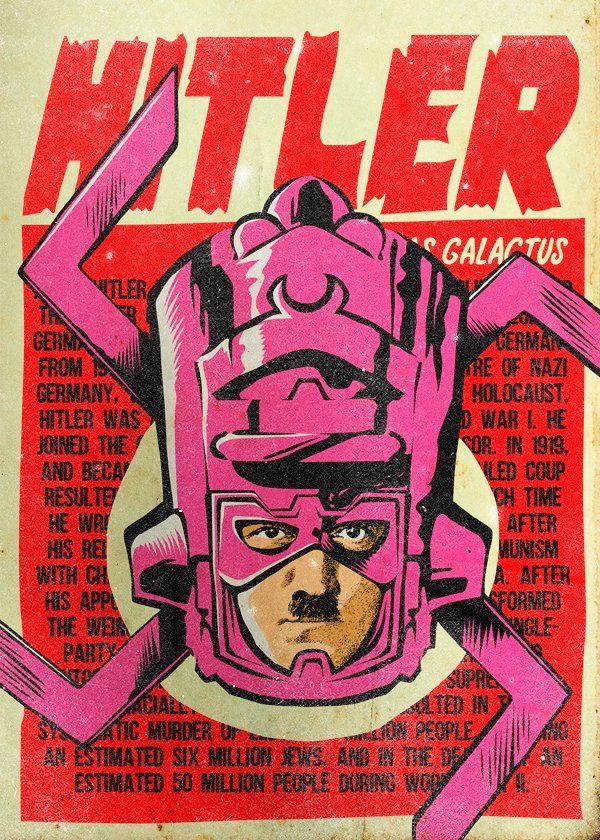 Des dictateurs en supervillains par Butcher Billy hitler galactus hitler-galactus