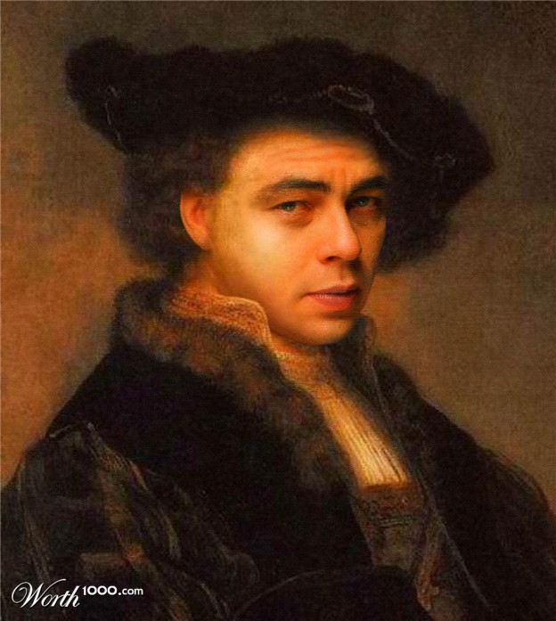Des stars dans des classiques de la peinture stars classique peinture Benicio Del Toro stars-classique-peinture-Benicio-Del-Toro