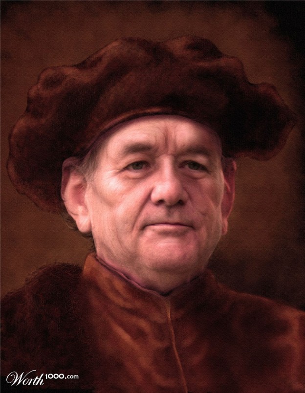 Des stars dans des classiques de la peinture stars classique peinture Bill Murray stars-classique-peinture-Bill-Murray