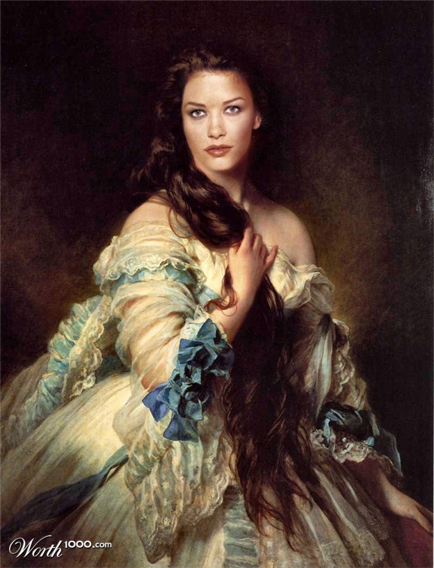 Des stars dans des classiques de la peinture stars classique peinture Catherine Zeta Jones stars-classique-peinture-Catherine-Zeta-Jones