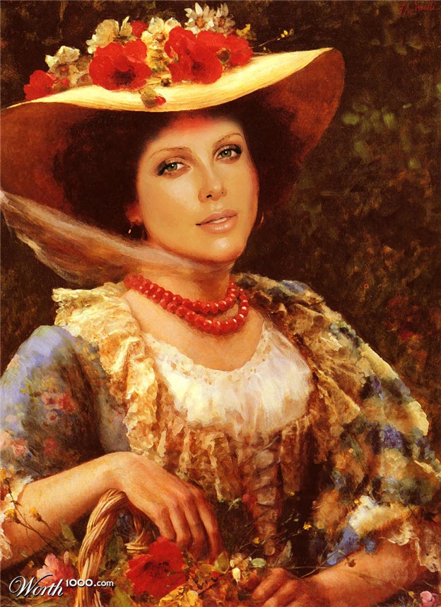 Des stars dans des classiques de la peinture stars classique peinture Charlize Theron stars-classique-peinture-Charlize-Theron