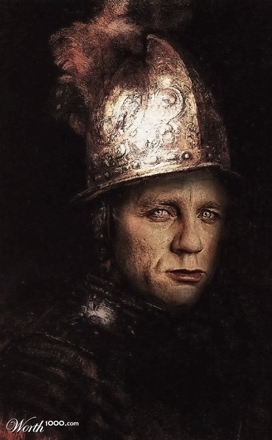 Des stars dans des classiques de la peinture stars classique peinture Daniel Craig stars-classique-peinture-Daniel-Craig