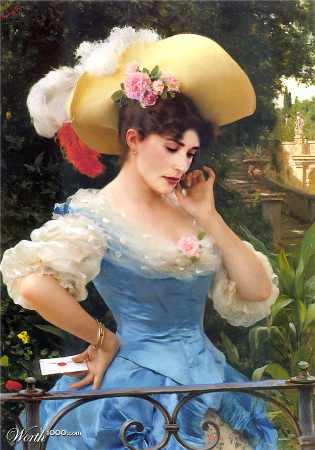 Des stars dans des classiques de la peinture stars classique peinture Demi Moore stars-classique-peinture-Demi-Moore