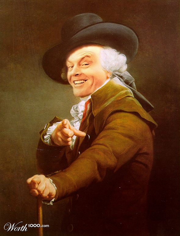 Des stars dans des classiques de la peinture stars classique peinture Jack Nicholson stars-classique-peinture-Jack-Nicholson