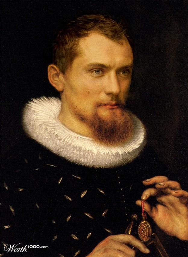 Des stars dans des classiques de la peinture stars classique peinture Jude Law stars-classique-peinture-Jude-Law