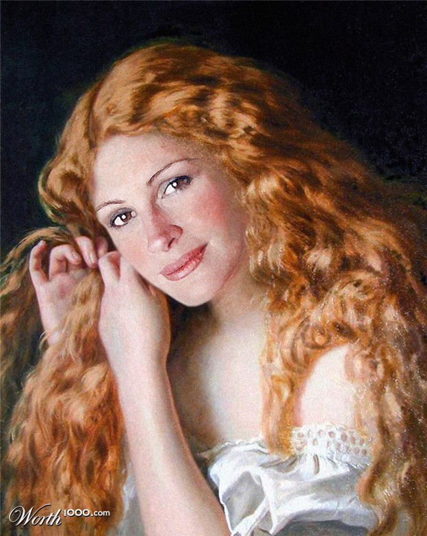 Des stars dans des classiques de la peinture stars classique peinture Julia Roberts stars-classique-peinture-Julia-Roberts