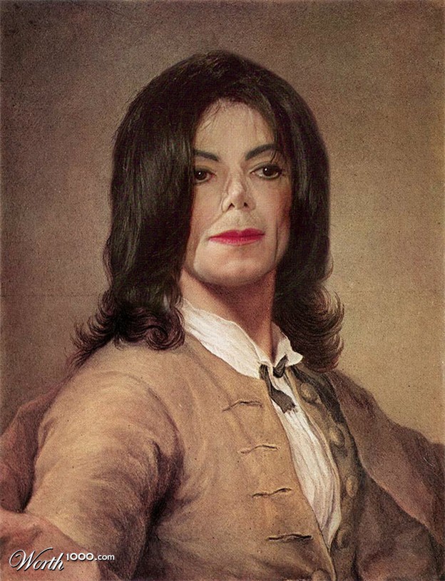 Des stars dans des classiques de la peinture stars classique peinture Michael Jackson stars-classique-peinture-Michael-Jackson