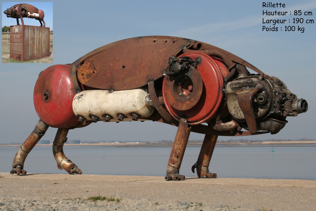 Les animaux métalliques de Christian Champin animaux metalliques christian champin cochon animaux-metalliques-christian-champin-cochon