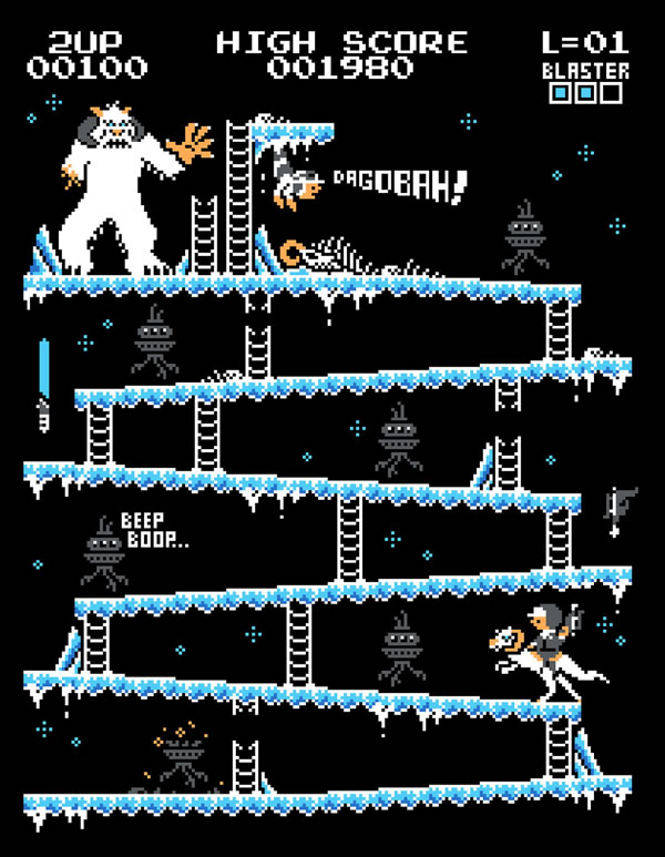 Donkey Kong Mash-Up 8-Bit par Baznet baznet donkey kong hoth baznet-donkey-kong-hoth