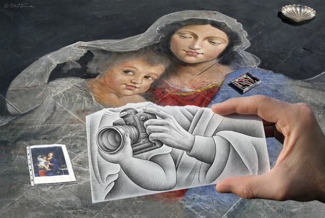 Combinaisons dessin-photo par Ben Heine combinaison dessin photo ben heine 22 combinaison-dessin-photo-ben-heine-22