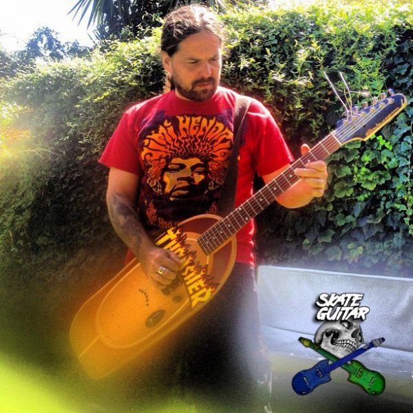 De vieux skateboards en guitares skateboard en guitare skateboard-en-guitare