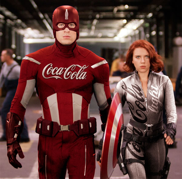 Des Super Héros sponsorisés the avengers coca cola the-avengers-coca-cola
