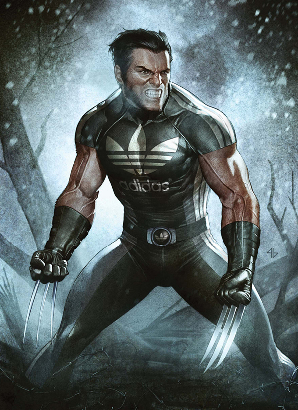 Des Super Héros sponsorisés wolverine sponsorise adidas wolverine-sponsorise-adidas
