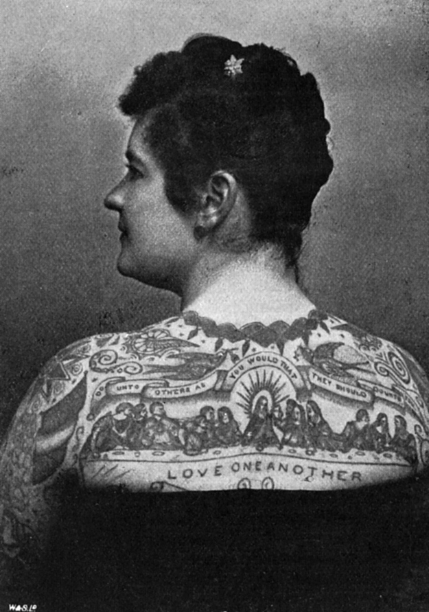 Quelques femmes tatouées d'époque femmes tatouees vintage 1897 emma de burgh femmes-tatouees-vintage-1897-emma-de-burgh