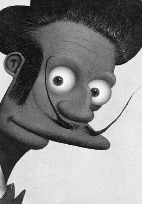 Portraits des Simpsons par des grands peintres portraits des simpsons apu salvador dali portraits-des-simpsons-apu-salvador-dali