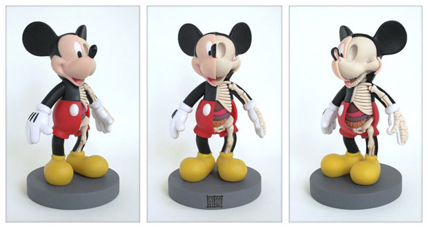 Squelette et anatomie des icônes pop culture squelette anatomie mickey squelette-anatomie-mickey