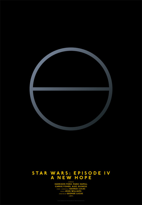 Des affiches de film minimalistes affiches de films minimalistes starwars episode 4 affiches-de-films-minimalistes-starwars-episode-4