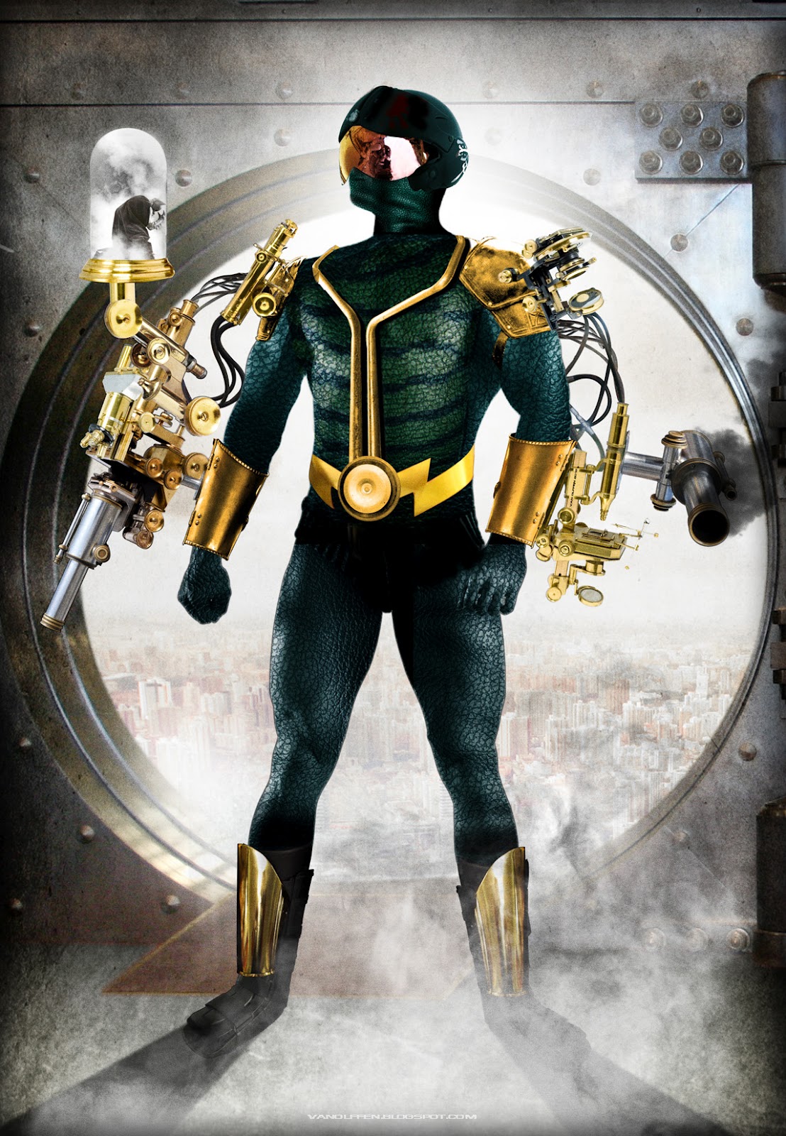 Sampling graphique par Sam Van Olffen Minimator super vilain Minimator_super-vilain