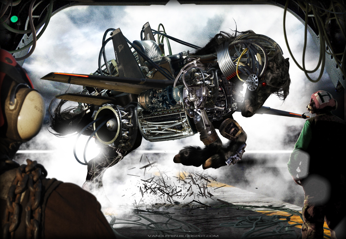 Sampling graphique par Sam Van Olffen Pegase steampunk Pegase_steampunk