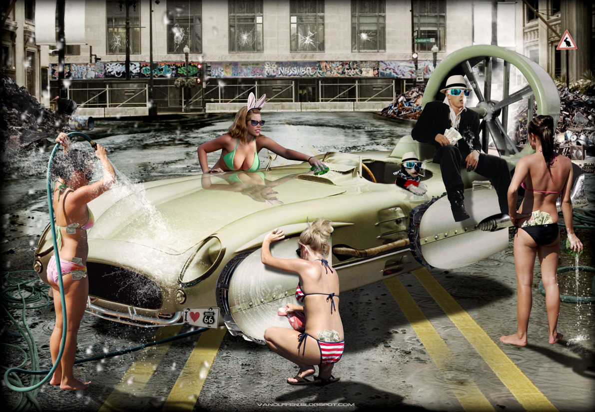 Sampling graphique par Sam Van Olffen air car wash air-car-wash