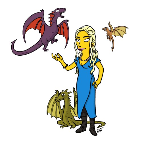 Une simpsonisation des personnages de Game of Thrones les personnages de game of thrones en simpsons daenerys targaryen les-personnages-de-game-of-thrones-en-simpsons-daenerys-targaryen