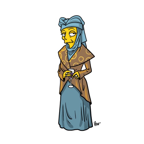 Une simpsonisation des personnages de Game of Thrones les personnages de game of thrones en simpsons olenna tyrell les-personnages-de-game-of-thrones-en-simpsons-olenna-tyrell