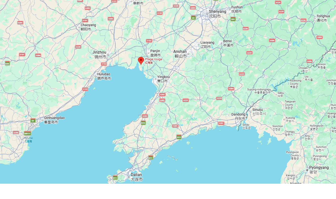 red beach panjin chine palge ropuge maps red beach panjin chine palge ropuge maps