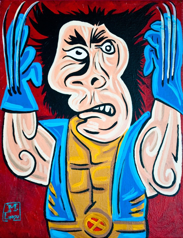 Peintures de Super Héros dans le style Picasso par Mike Esparza superheros style picasso mike esparza wolverine superheros-style-picasso-mike-esparza-wolverine