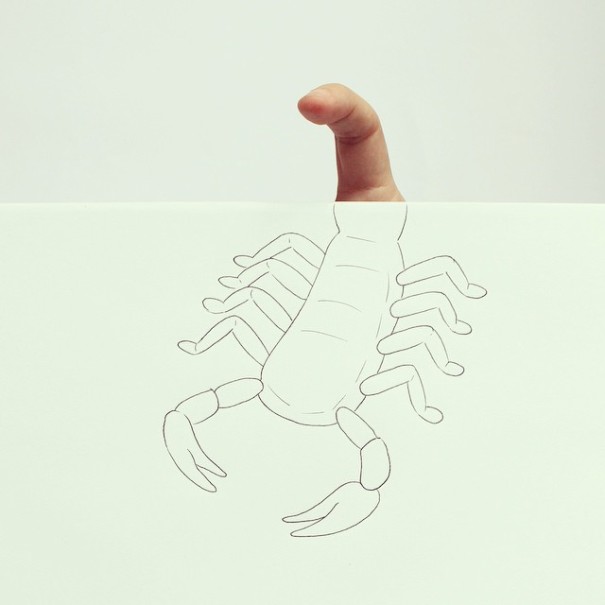 Des objets dans des dessins par Javier Pérez des dessins et des doigts par javier perez 5 des-dessins-et-des-doigts-par-javier-perez-6