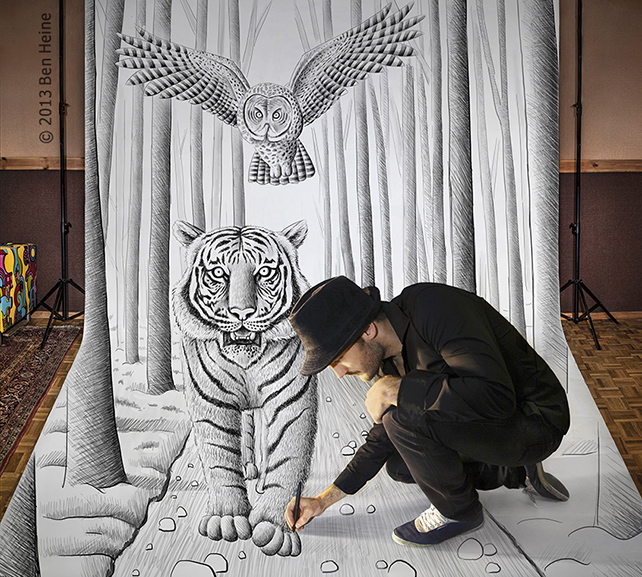 Dessins 3D géants de Ben Heine dessins 3d geants par ben heine 3 dessins 3d géants pas Ben Heine