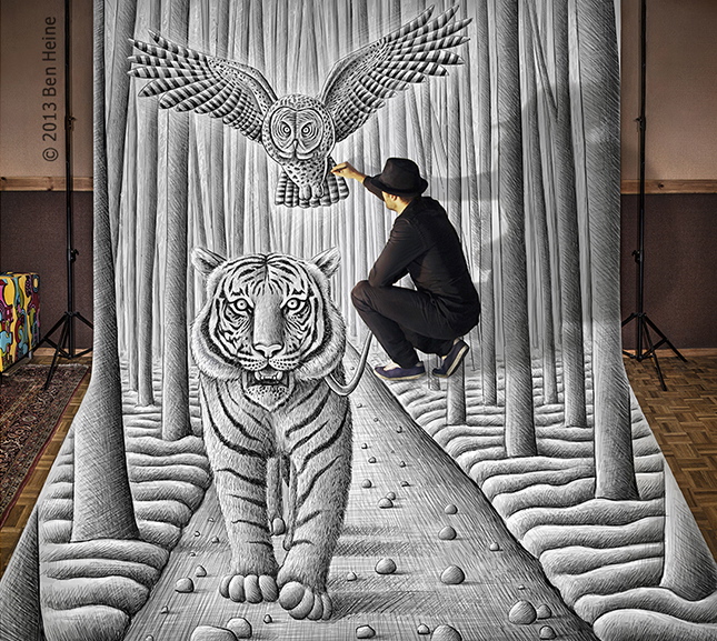 Dessins 3D géants de Ben Heine dessins 3d geants par ben heine 4 dessins 3d géants pas Ben Heine