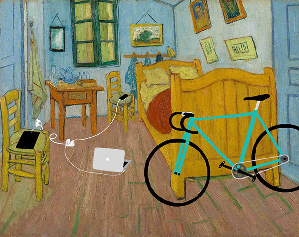 Des smartphones dans des classiques de la peinture la chambre de van gogh la-chambre-de-van-gogh