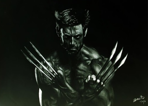 Un artiste dessine en négatif brian lai dessine en negatif wolverine negatif brian-lai-dessine-en-negatif-wolverine-négatif