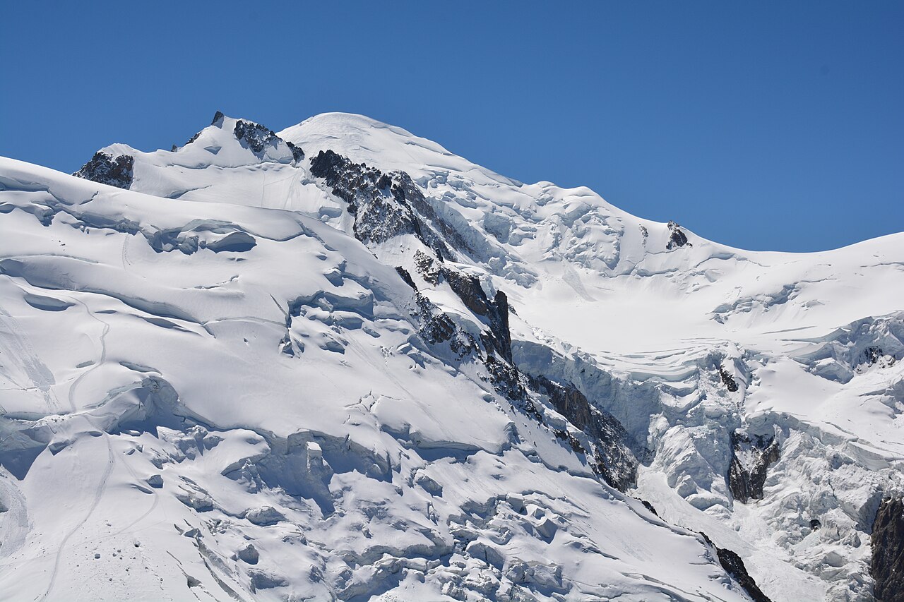 Mont-Blanc vu depuis la terrasse de l'Aiguille du Midi Mont-Blanc vu depuis la terrasse de l'Aiguille du Midi