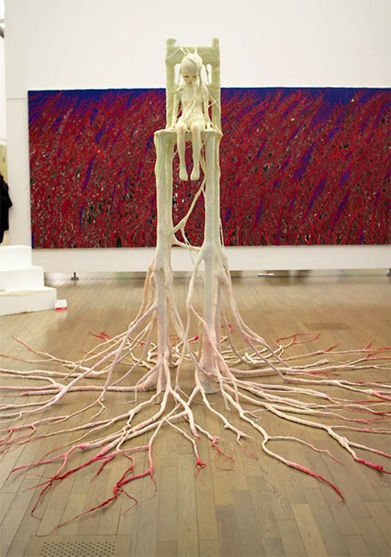 Des sculptures d'humanoïdes dévorés par la nature par Ishibashi Yui sculptures humanoides devores par les vegetaux par ishibashi yui 4 sculptures-humanoides-devores-par-les-vegetaux-par-ishibashi-yui-4