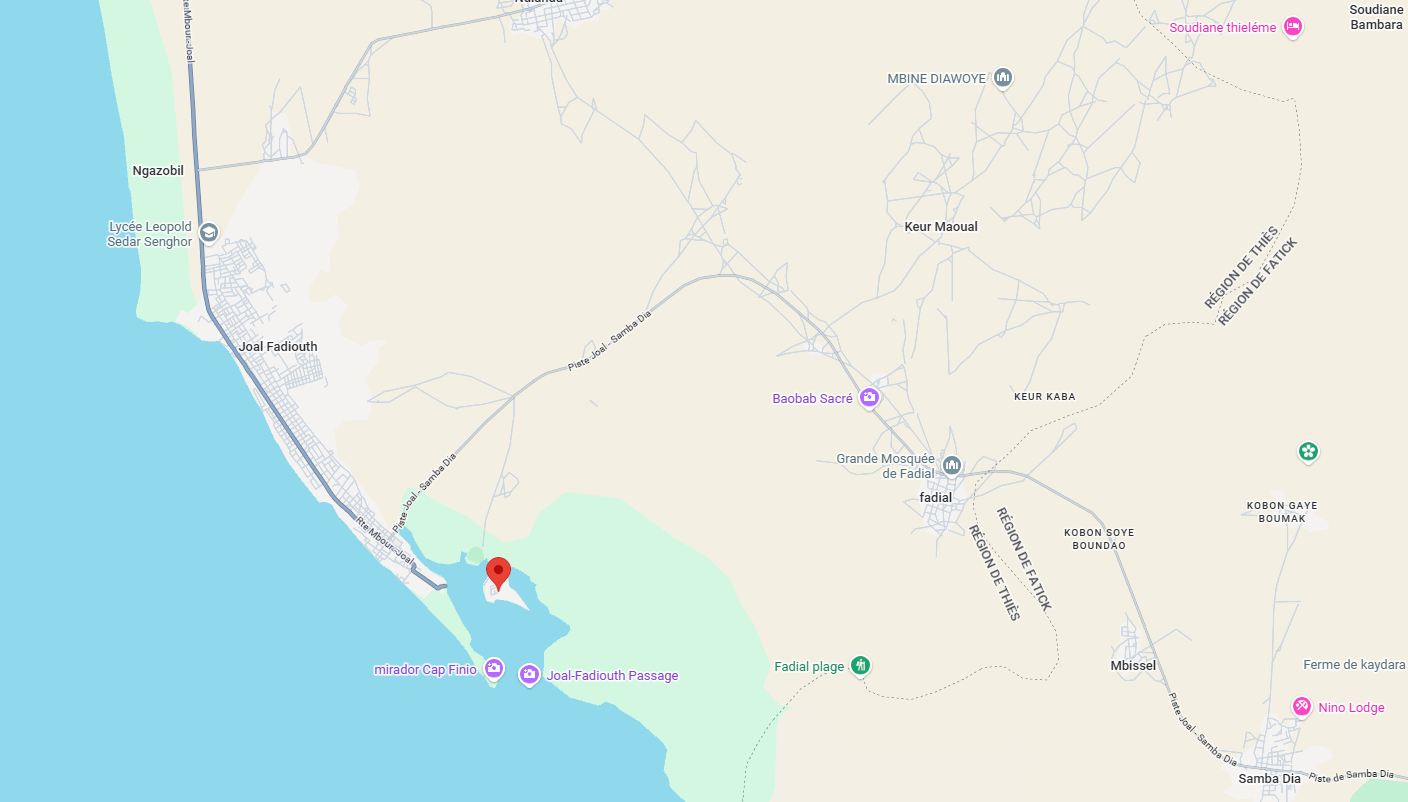 fadiouth ile faite de coquillages de palourde senegal maps fadiouth ile faite de coquillages de palourde senegal maps