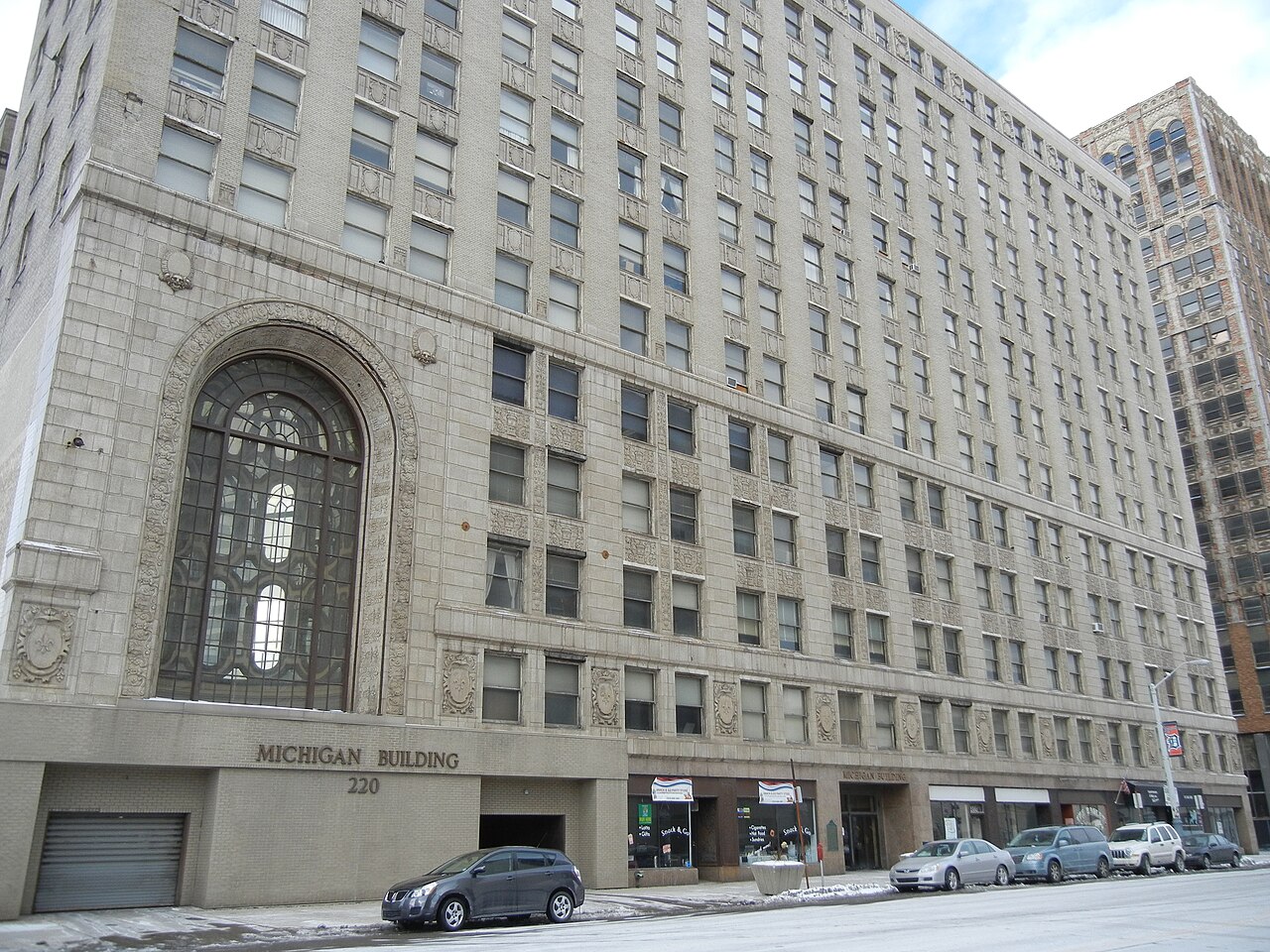 Michigan Building abritant l'ancien Michigan Theatre à Detroit Michigan Building abritant l'ancien Michigan Theatre à Detroit