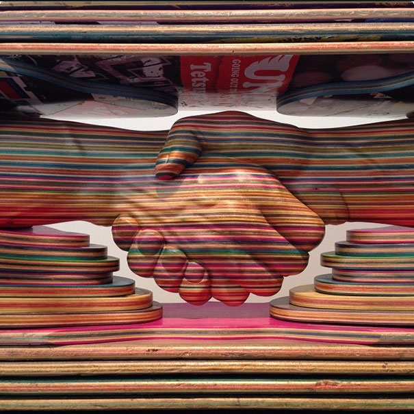 Sculptures de vieux skateboards par Haroshi sculptures de vieux skateboards par haroshi 19 sculptures-de-vieux-skateboards-par-haroshi-19