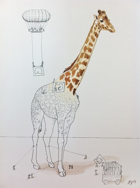 Les petits hommes créent les animaux par Ricardo Solis Ricardo Solis petits hommes creent les animaux girafe Ricardo-Solis-petits-hommes-creent-les-animaux-girafe