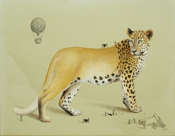 Les petits hommes créent les animaux par Ricardo Solis Ricardo Solis petits hommes creent les animaux leopard Ricardo-Solis-petits-hommes-creent-les-animaux-leopard