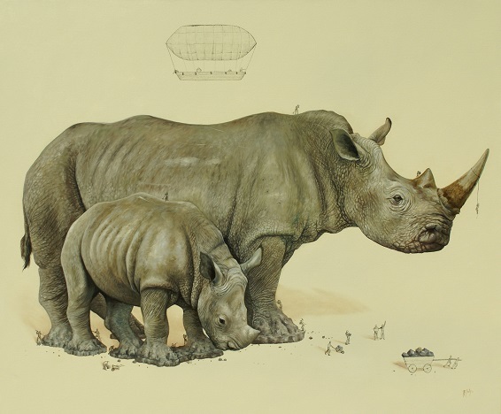 Les petits hommes créent les animaux par Ricardo Solis Ricardo Solis petits hommes creent les animaux rhinoceros Ricardo-Solis-petits-hommes-creent-les-animaux-rhinoceros