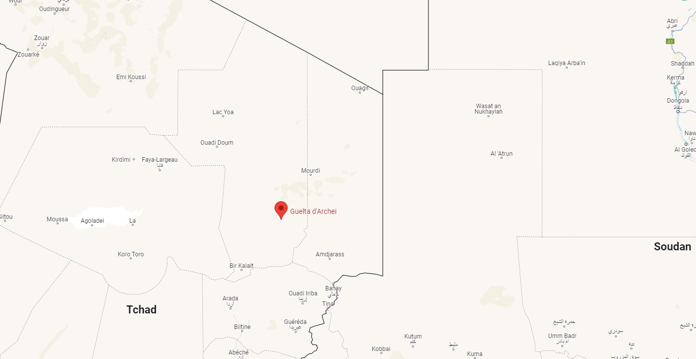 La Guelta d'Archei célèbre trou d'eau du Sahara guelta d archei celebre source d eau du sahara maps guelta-d-archei-celebre-source-d-eau-du-sahara-map