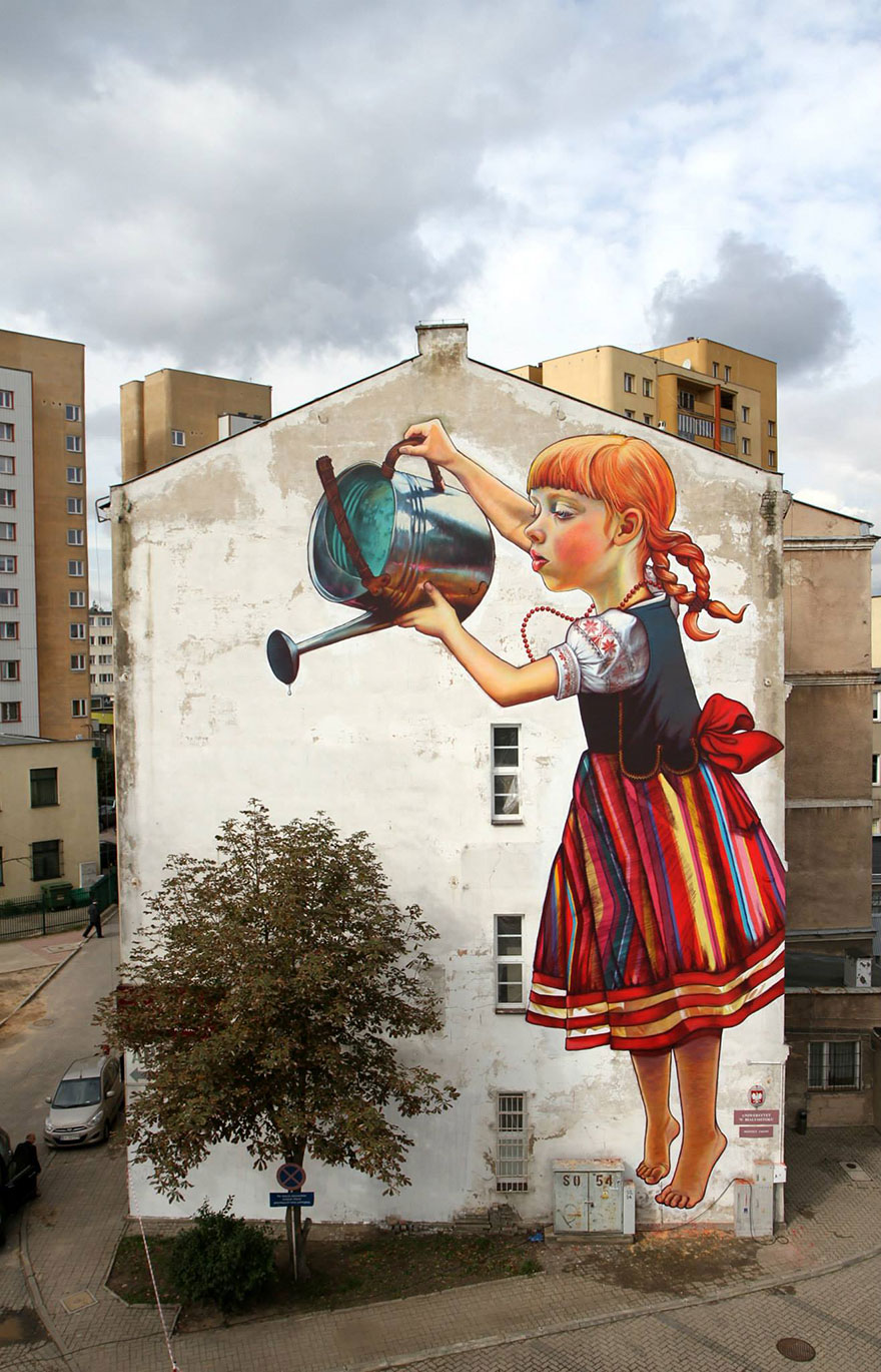 28 oeuvres de street art interagissant avec leur environnement 28 oeuvres de street art interagissant avec leur environnement bialystok 28-oeuvres-de-street-art-interagissant-avec-leur-environnement-bialystok