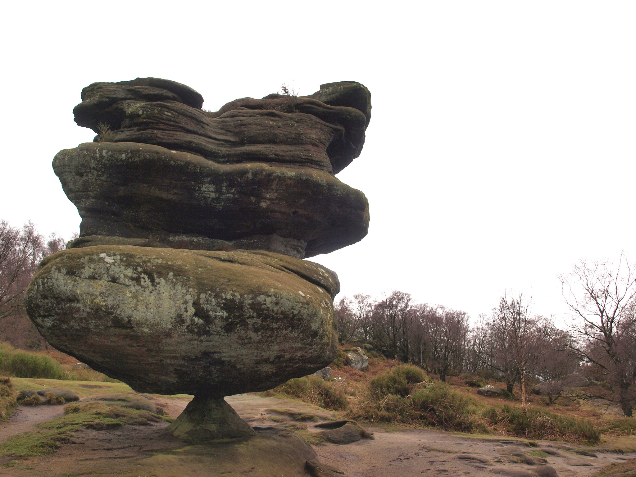 Idol Rock - énorme rocher naturellement en équilibre idol rock rocher de brimham rocks idol-rock-rocher-de-brimham-rocks