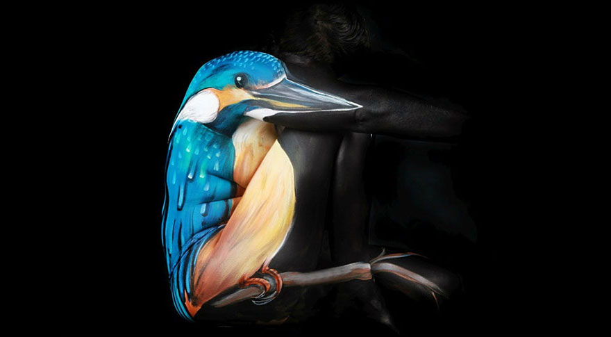 Les body-painting d'organes et d'animaux de Gesine Marwedel body painting organes animaux gesine marwedel 17 body-painting-organes-animaux-gesine-marwedel-17